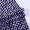 High quality japanese pattern houndstooth polyester textured stock fabric